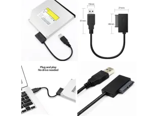 USB-ადაპტერი კომპიუტერისთვის 6P, 7P, CD, DVD, Rom, SATA USB-ადაპტერი კომპიუტერისთვის 6P, 7P, CD, DVD, Rom, SATA